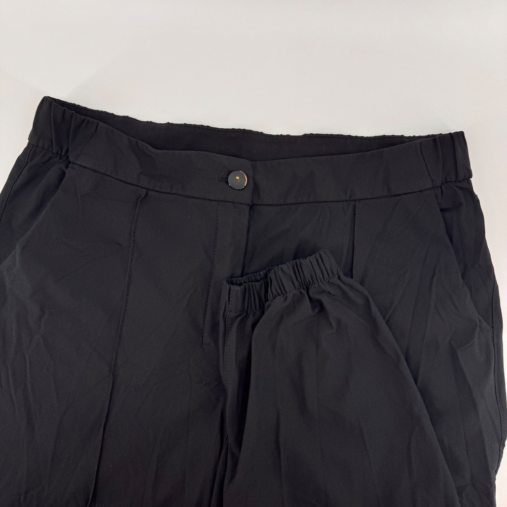 Lululemon Joggers Women 30 Black Pleated Front Elastic Cuff Recycled Polyester